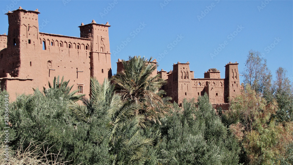 Morocco; the castle of At Benhaddou