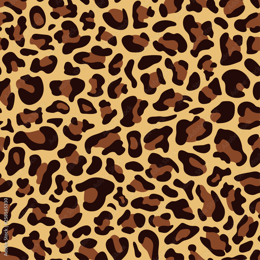 Seamless pattern of leopard skin, textile design Seamless pattern of leopard skin, textile design
