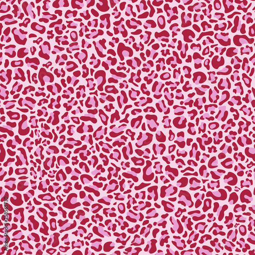 Seamless pattern of leopard skin, textile design