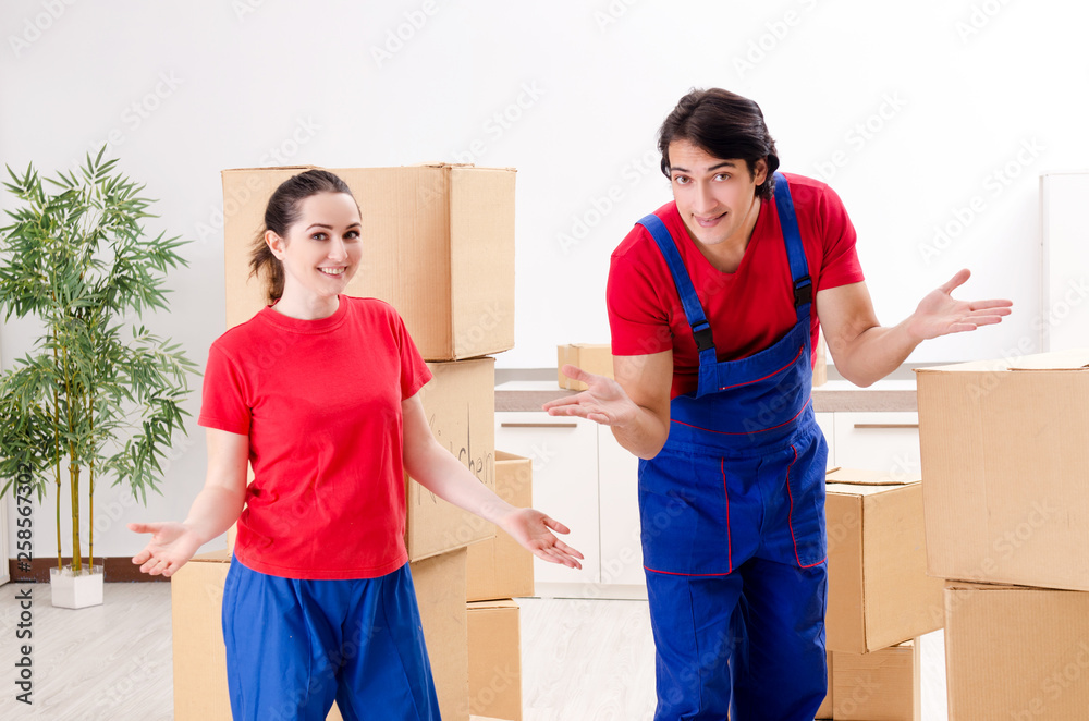 Professional movers doing home relocation Professional movers doing home relocation