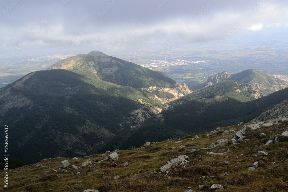 Monte Margiani visto da Punta Santu Miali Monte Margiani visto da Punta Santu Miali