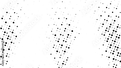 Halftone gradient pattern. Abstract halftone dots background. Monochrome dots pattern. Grunge crumpled texture. Pop Art, Comic small dots. Design for presentation, business cards, report, flyer, cover
