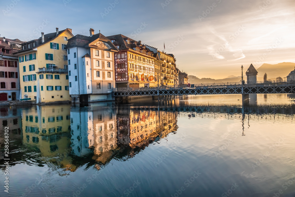 Lucerne (Luzern), the largest city in Central Switzerland