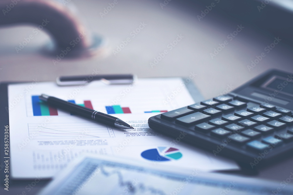 financial analysis on workplace businessman on a Sunny day financial analysis on workplace businessman on a Sunny day