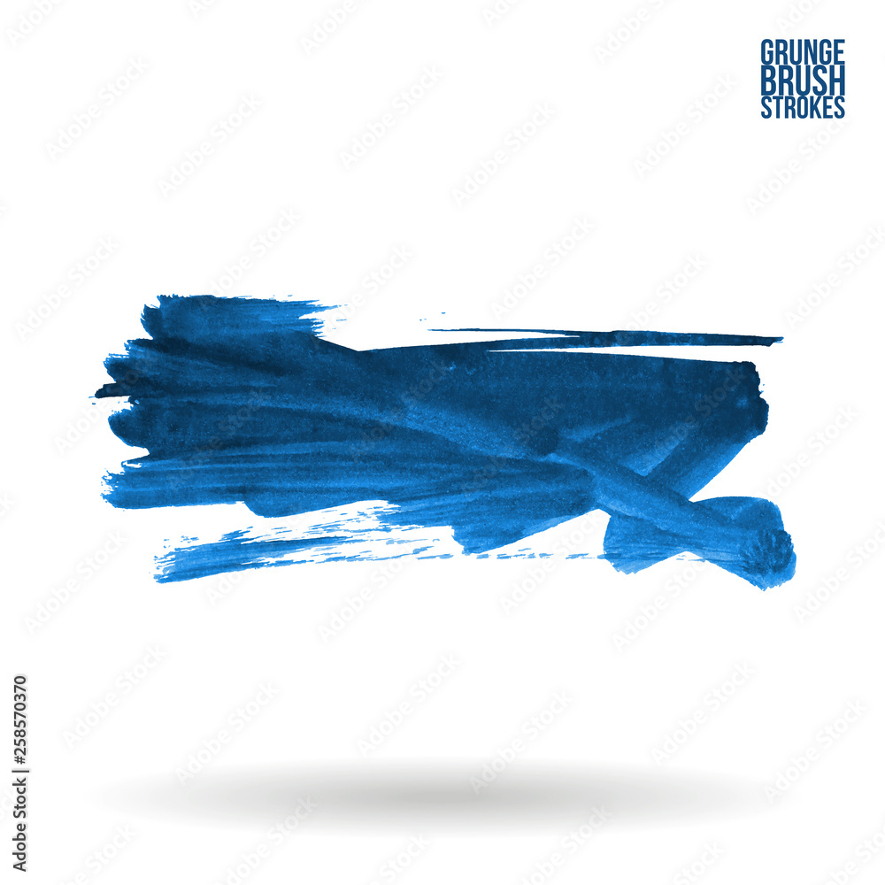 Fototapeta premium Brush stroke and texture. Grunge vector abstract hand - painted element. Underline and border design.