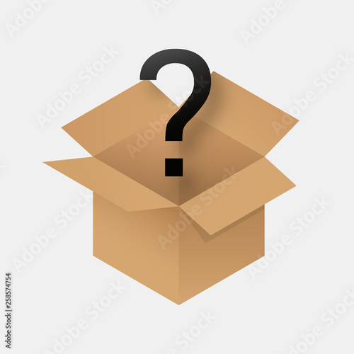 Mystery box icon . 