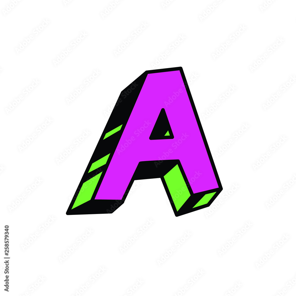 Letter A in cartoon style. Vector. Bright red Latin letter. Bulk forms. Cyrillic, Slavic letter. Russian font. Letter A in cartoon style. Vector. Bright red Latin letter. Bulk forms. Cyrillic, Slavic letter. Russian font.