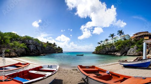 Fototapeta Naklejka Na Ścianę i Meble -  Small Caribbean Boats