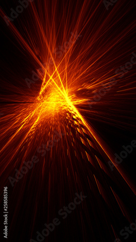 Road lights, abstract fractal wallpaper for cellphone