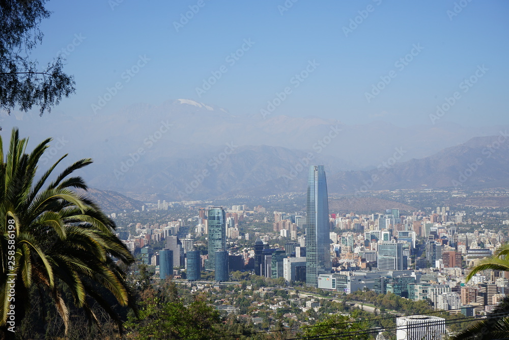 Santiago Chile City Skyline