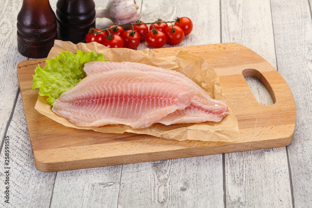 Raw tilapia fish Raw tilapia fish