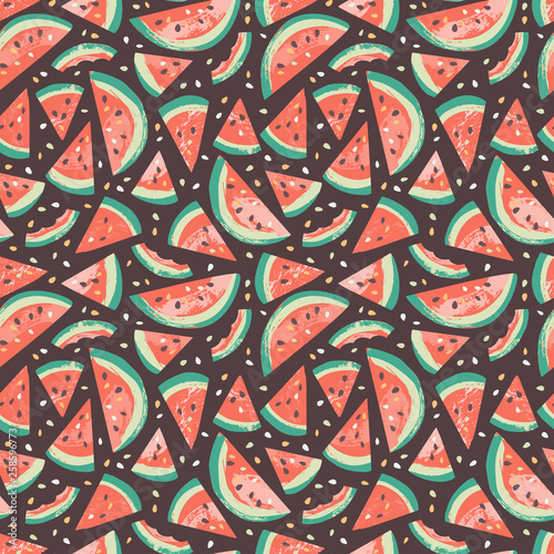 Watermelon vector pattern © NATALIA LYSKINA