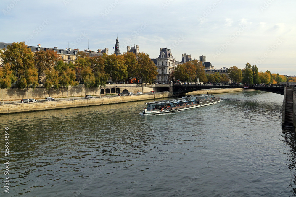 Seine River in Paris, France
