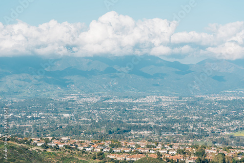 View of Orange County and mountains from Top of the World in Laguna Beach, California