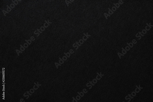 Black fabric texture. Textile background.