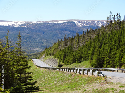 Road to the Tablelands in Gros Morne National Park, Newfoundland, Canada