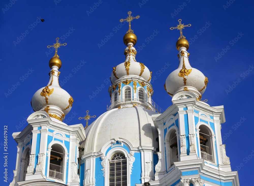 Resurrection of Christ (Smolny) orthodox cathedral in Saint Petersburg, Russia Resurrection of Christ (Smolny) orthodox cathedral in Saint Petersburg, Russia