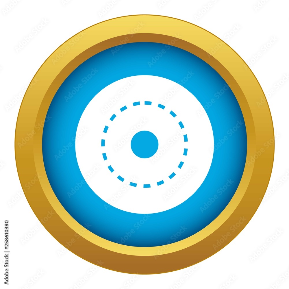 Circle road icon blue vector isolated on white background for any design Circle road icon blue vector isolated on white background for any design