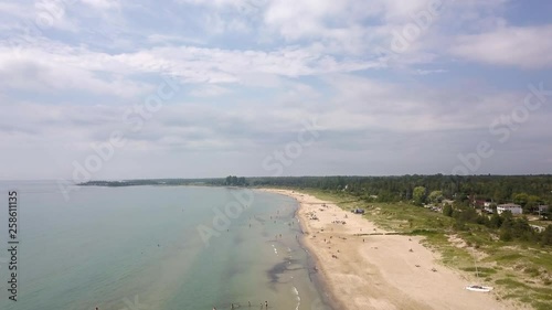 Sauble beach provincial park. Aerial view of the lake Huron
