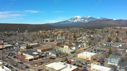 Wallpaper Mural Aerial video The City of Flagstaff Arizona USA Torontodigital.ca