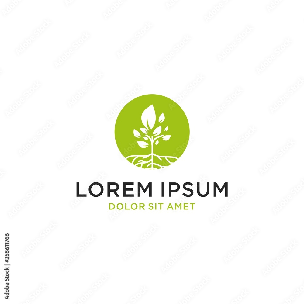 tree and root line art monoline outline logo vector illustration tree and root line art monoline outline logo vector illustration