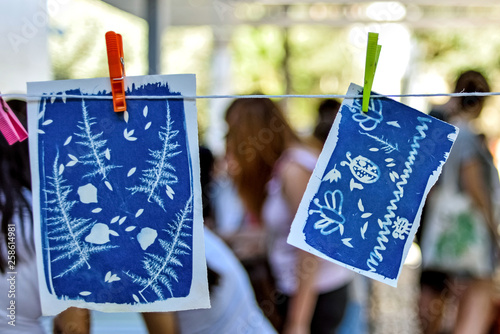Valencia, Spain: 09.30.2018; The cyanotype