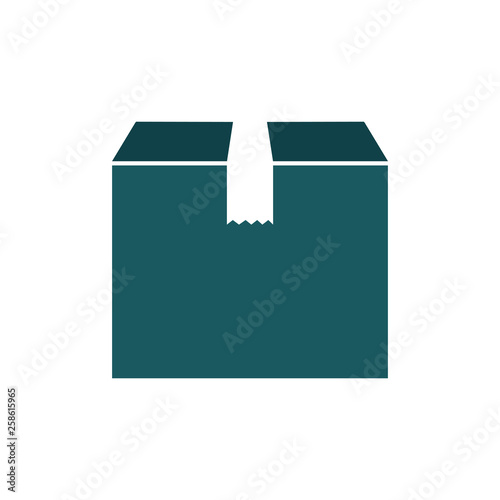 Box exprees icon, delivery logo, shopping sign - vector