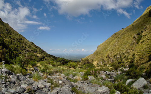 The view at Reserva Florofaunistica reserve in Merlo, San Luis, Argentina. photo