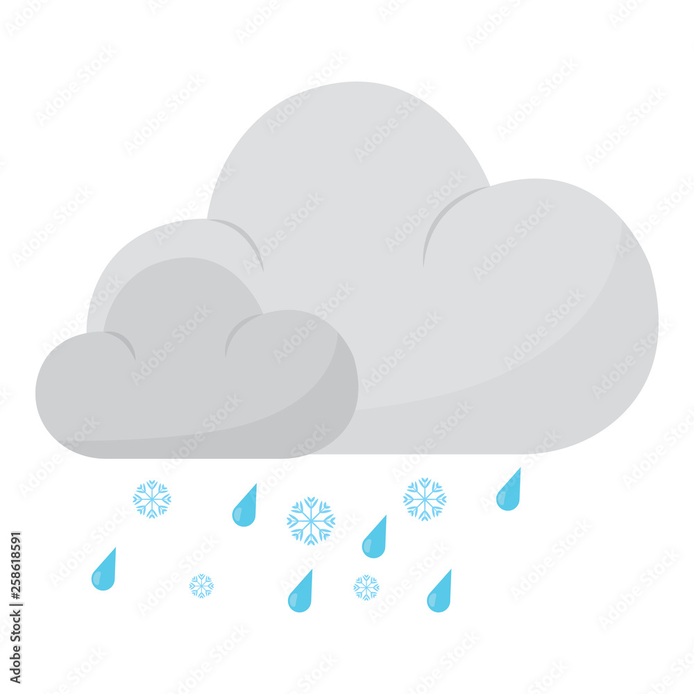 Fototapeta premium Cartoon weather icon