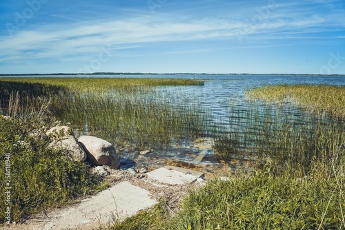 The largest lake in Latvia, the lake 