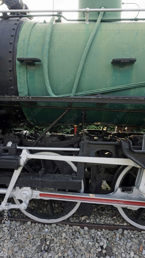 Naklejka premium old train in hua hin in thailand