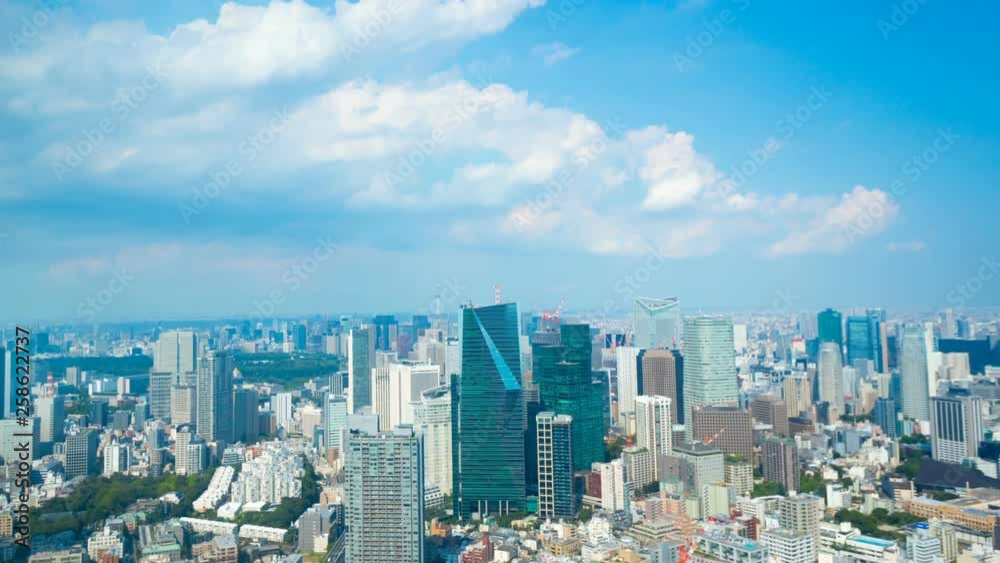 東京・タイムラプス・夏・8月・積乱雲