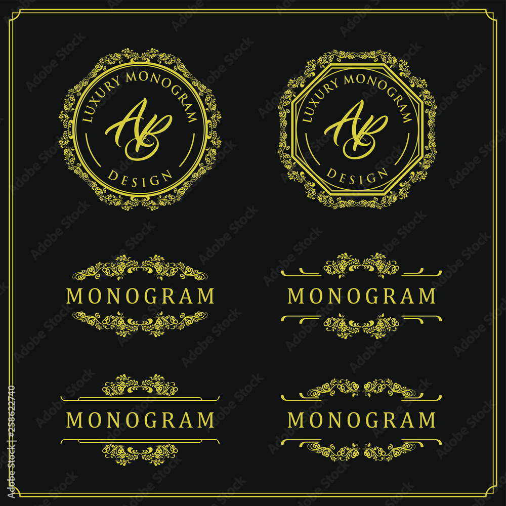 Obraz premium Luxury design set for wedding and decoration