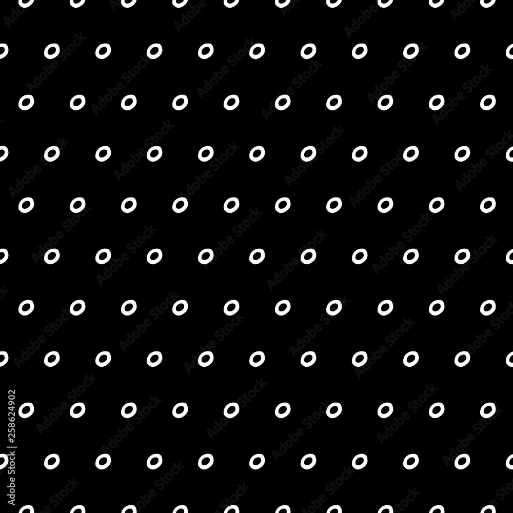 Abstract polka dot pattern with hand drawn dots. Cute vector black and white polka dot pattern. Seamless monochrome polka dot pattern for fabric, wallpapers, wrapping paper, cards and web backgrounds. Abstract polka dot pattern with hand drawn dots. Cute vector black and white polka dot pattern. Seamless monochrome polka dot pattern for fabric, wallpapers, wrapping paper, cards and web backgrounds.