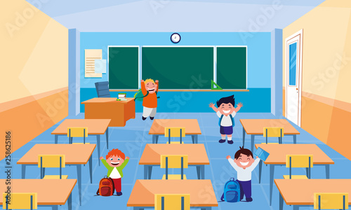 happy little schoolboys characters