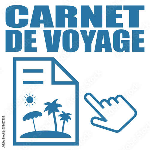 Logo carnet de voyage.