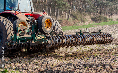 : Prepared soil for spring planting 