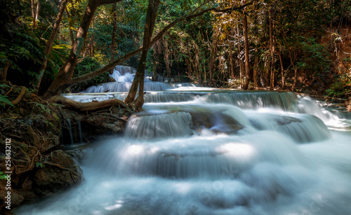 Fototapeta Naklejka Na Ścianę i Meble -  Landscape beautiful of waterfall in the rainforest.