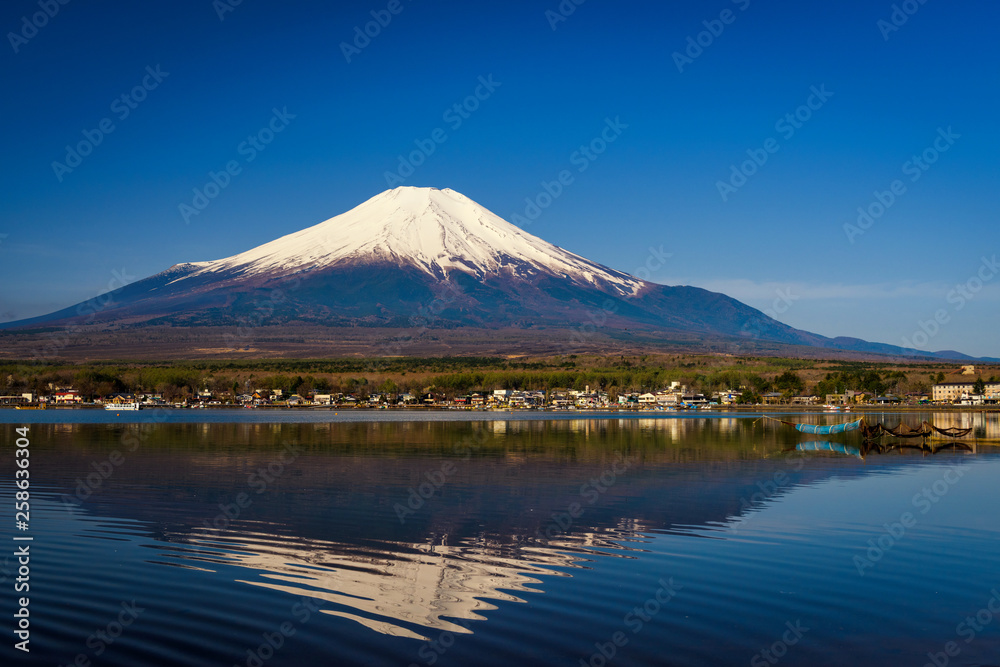 Lake Yamanaka with Mount Fuji