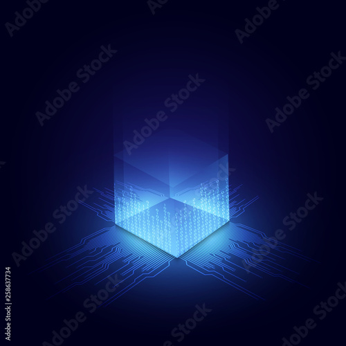 abstract circuit networking blockchain concept background. vector illustration eps10