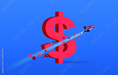 The economy is sluggish, the flying businessman destroyed the dollar