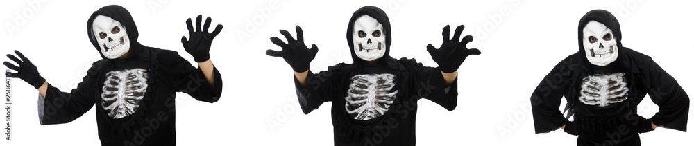Scary man in halloween concept Scary man in halloween concept