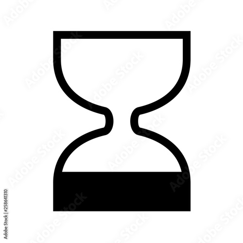 flat sand clock icon