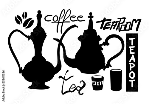 Classic teapot illustration