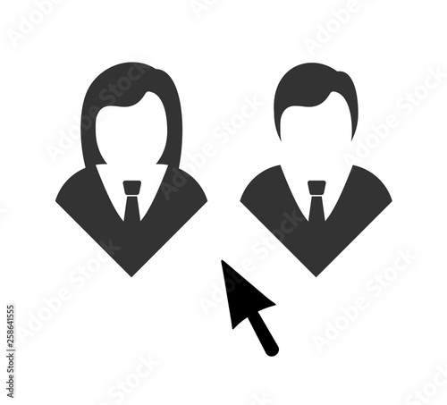 Obraz na plátně woman and man wokers