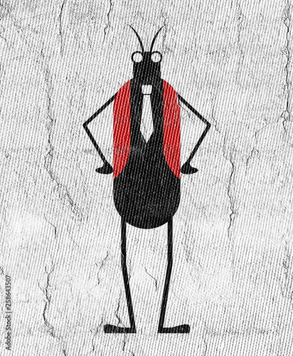 Quadro em tela elegant cricket insect