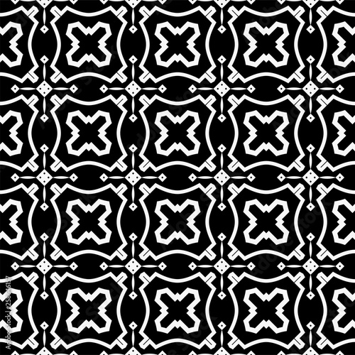 Seamless Pattern With Geometric, Triangle, Zig Zag. Vector Background, Texture. For Design Invitation, Interior Wallpaper, Cover Card, Technologic Design. Black white color