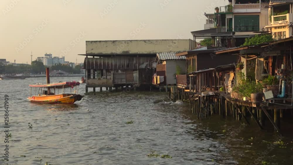 Evening on the Chao Phraya river. Bangkok, Thailand Evening on the Chao Phraya river. Bangkok, Thailand