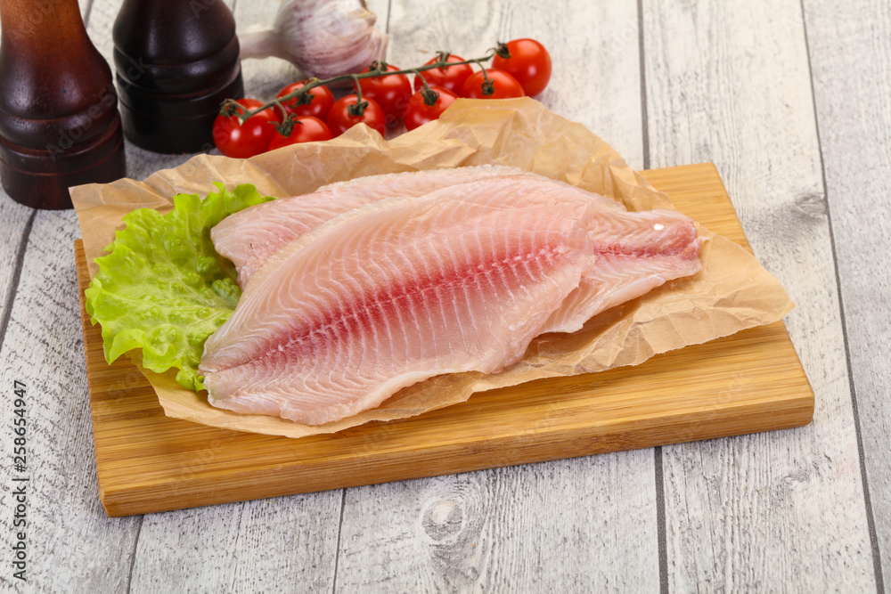Raw tilapia fish Raw tilapia fish