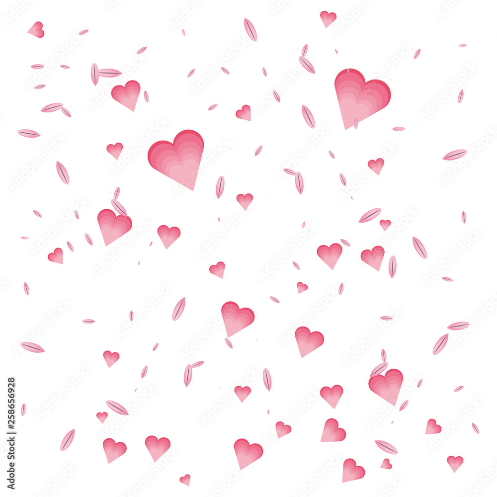 pattern of hearts love isolated icon